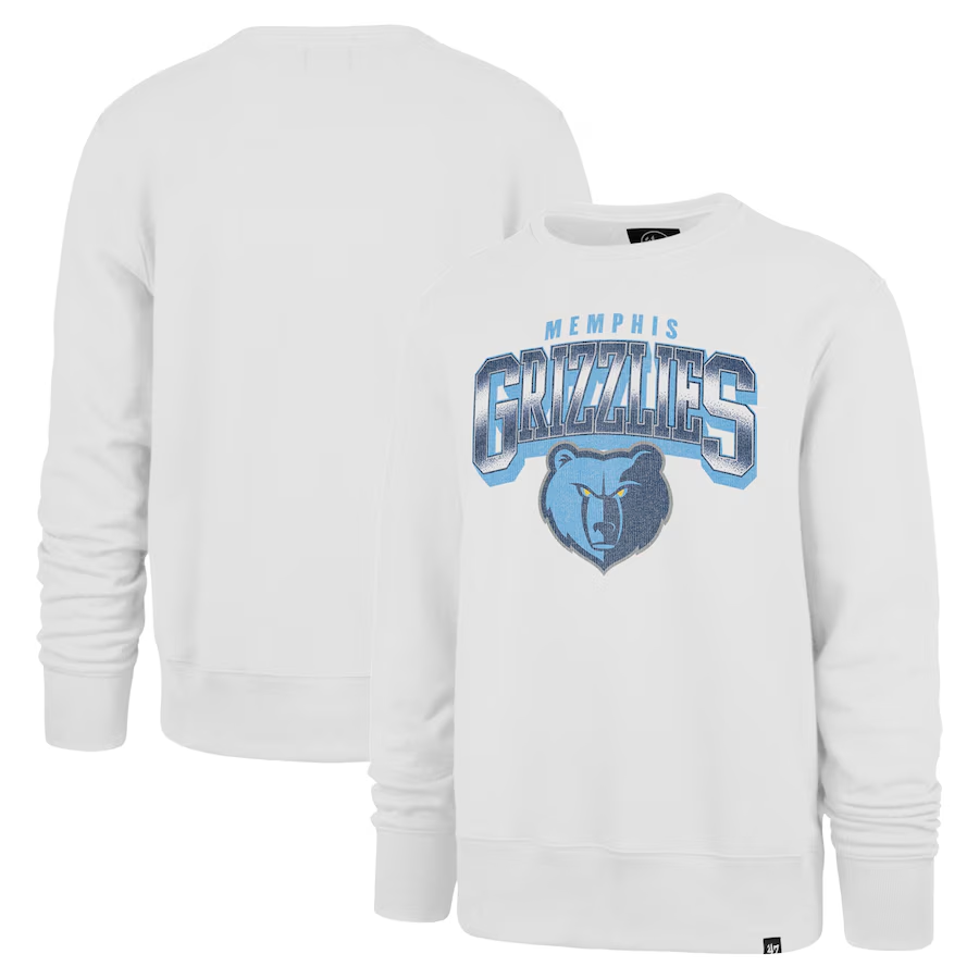 Men Memphis Grizzlies white 2024 NBA hoodie